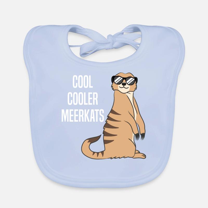 Cool Meerkat Funny Saying Gift Organic Baby Bibs