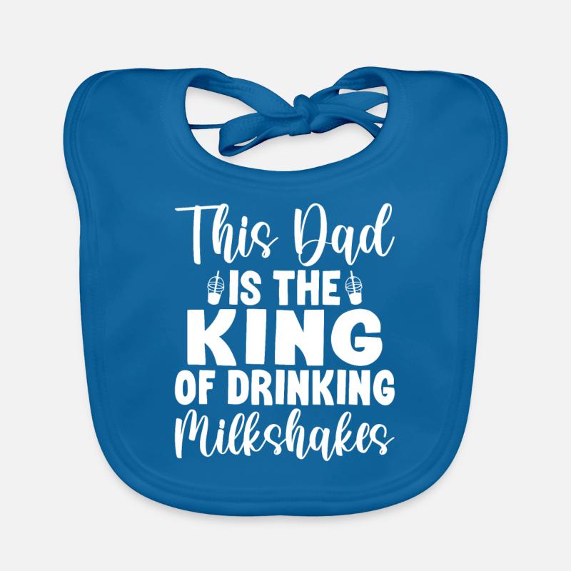 Ich liebe Milchshakes Milchshake Geschenk Baby Bio-Lätzchen