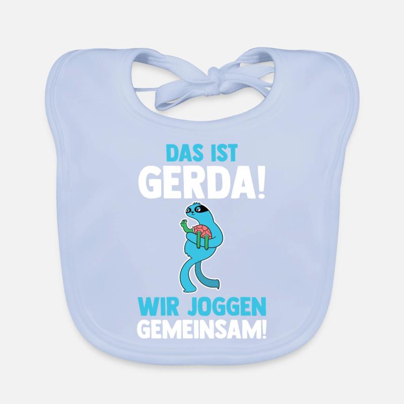 C’est Gerda nous courons ensemble Paresseux Bavoir bio Bébé