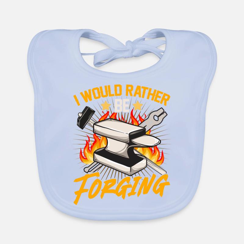 Je préférerais forger - forgeron Bavoir bio Bébé