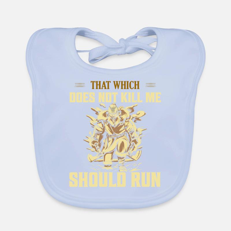 That Which Does Not Kill Me Should Run Viking Nors Baby Bio-Lätzchen