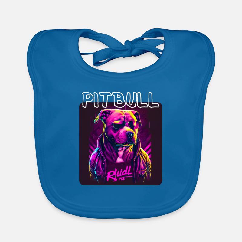 Graffiti Style - Cooler Pitbull 3 Baby Bio-Lätzchen