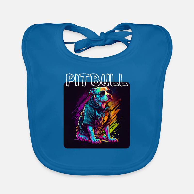 Style graffiti - Cool Pitbull 4 Bavoir bio Bébé