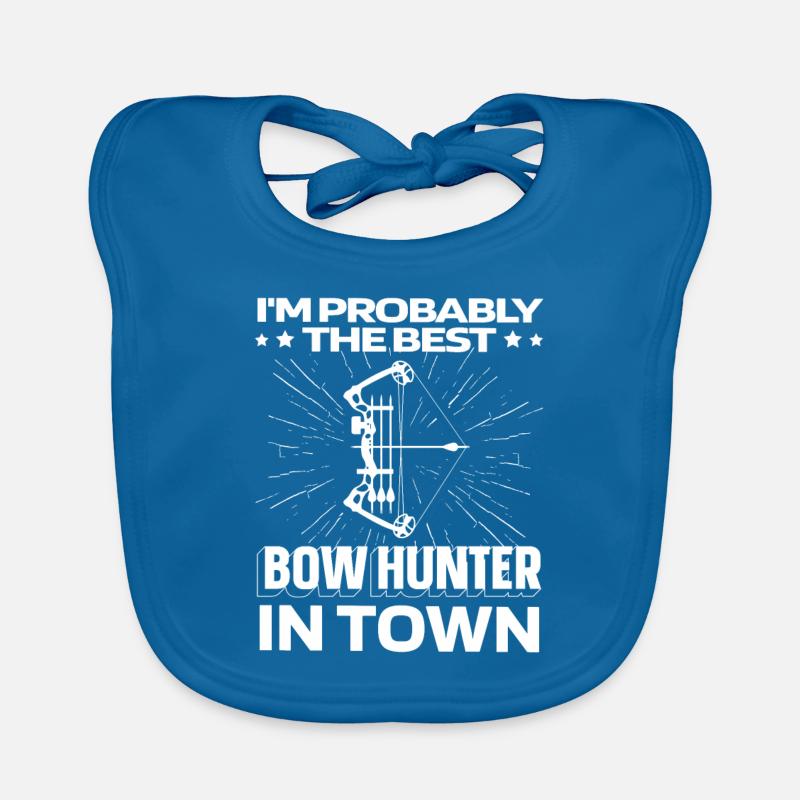 Bowhunting Bowhunter Funny Organic Baby Bibs