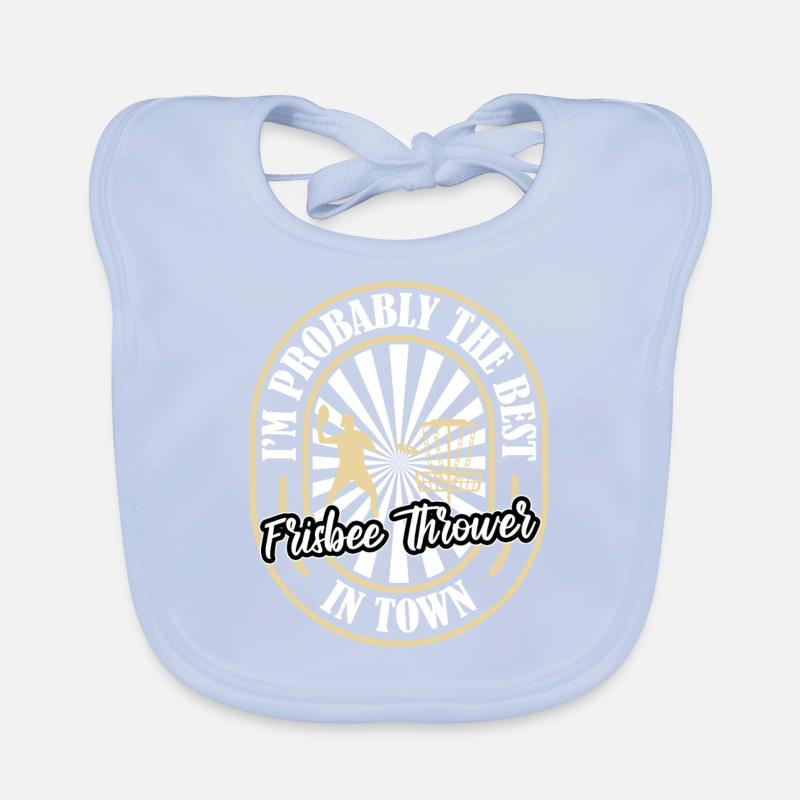 Frisbee Funny Organic Baby Bibs