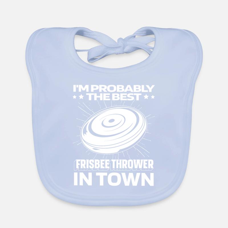 Frisbee drôle Bavoir bio Bébé