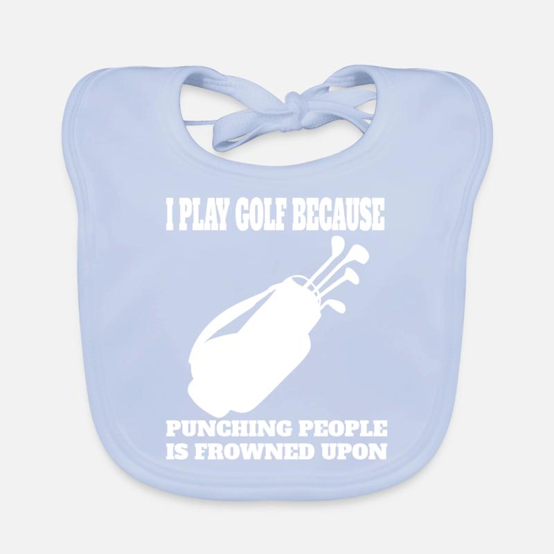 Golf Spruch Golfspielerin Golfball Golfschläger Baby Bio-Lätzchen
