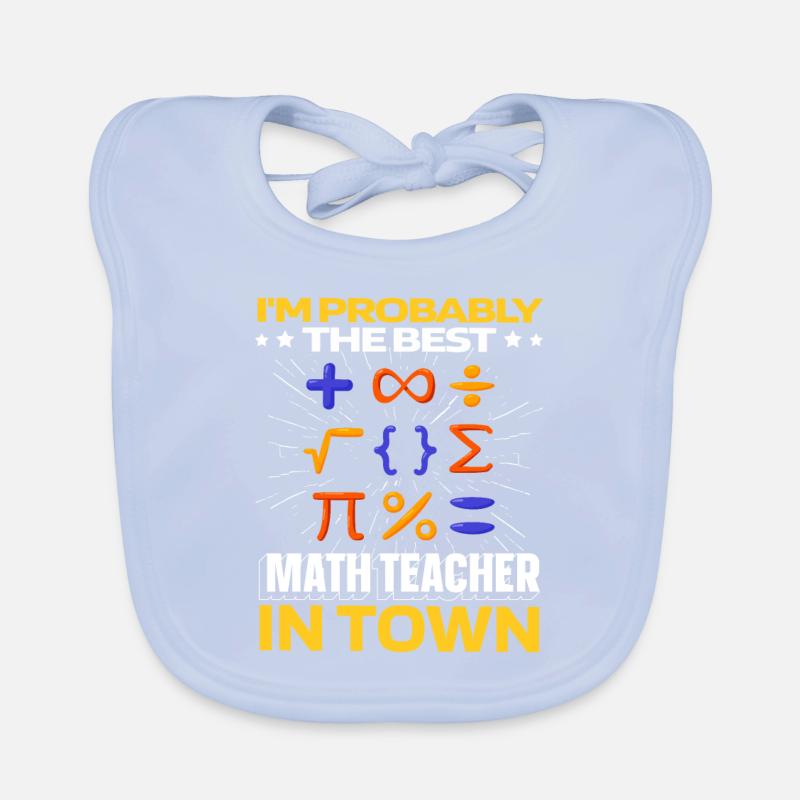Math Math Funny Organic Baby Bibs