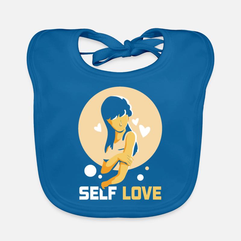 Selbstliebe Eigenliebe Positiv Süß Baby Bio-Lätzchen