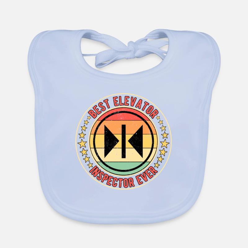 Elevator mechanic Elevator fitter Organic Baby Bibs