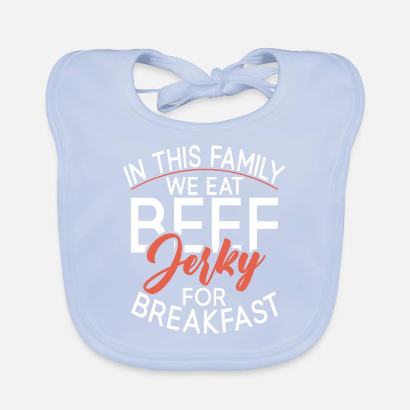 Beef Jerky Gift Beef Jerky Lover Bavoir bio Bébé