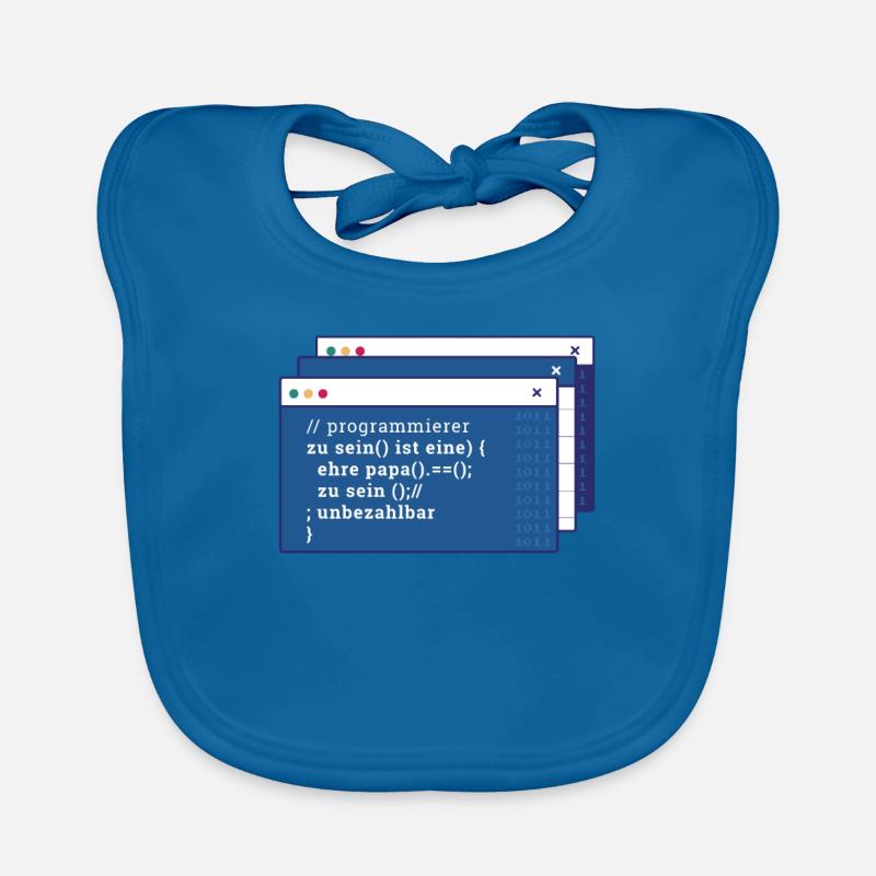 Développeur Coder Programmeur Père Bavoir bio Bébé