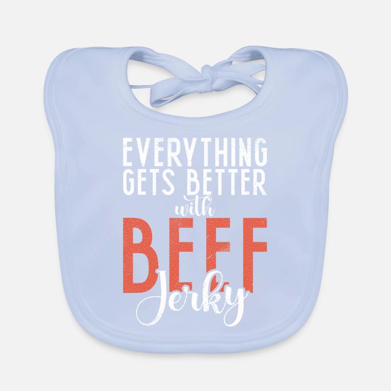 Beef Jerky Gift Beef Jerky Lover Bavoir bio Bébé