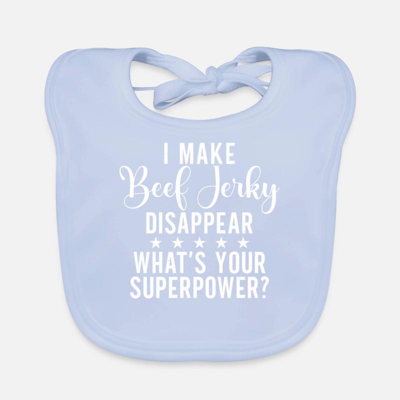 Beef Jerky Gift Beef Jerky Lover Bavoir bio Bébé
