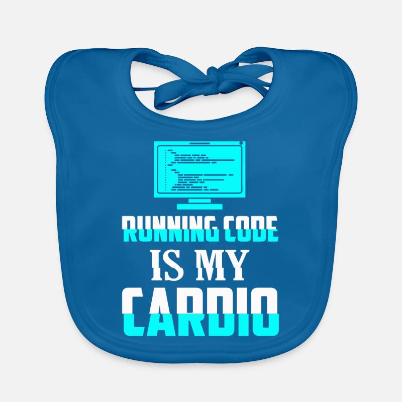 Running Code Is My Cardio Coding Software Baby Bio-Lätzchen