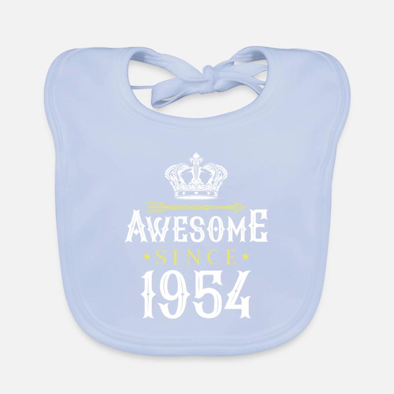 Awesome Since (1954) Organic Baby Bibs