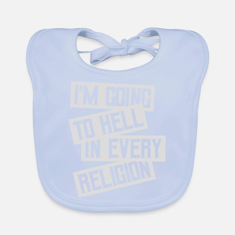 in going to hell Organic Baby Bibs