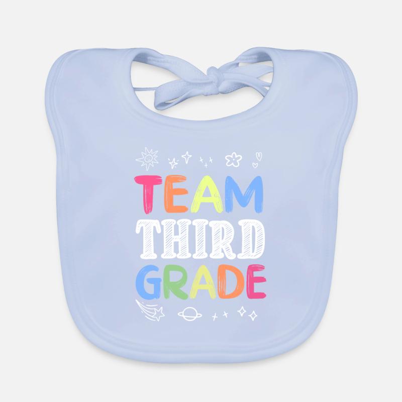 Team Third Grade Back to School Teaching Student Baby Bio-Lätzchen
