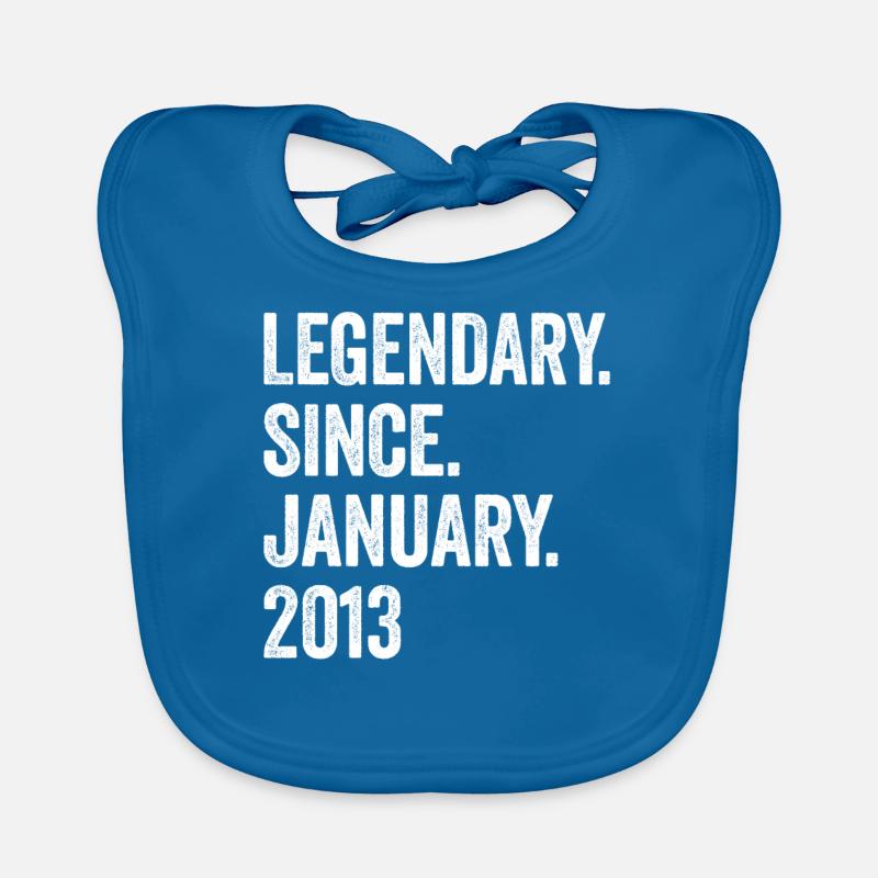 Legendary Since January 2013 10. Geburtstag Baby Bio-Lätzchen