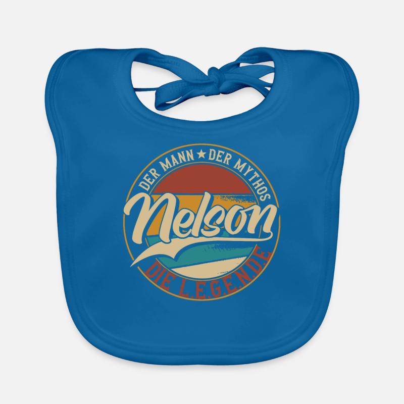 Nelson Der Mann der Mythos die Legende Geschenk Baby Bio-Lätzchen
