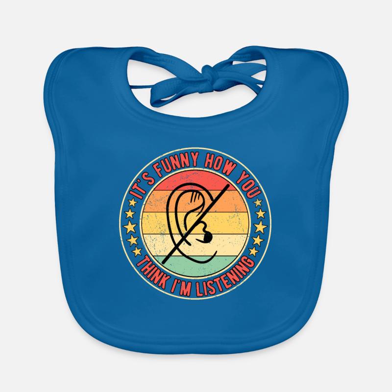 Deaf Deaf Hearing Impairment Organic Baby Bibs