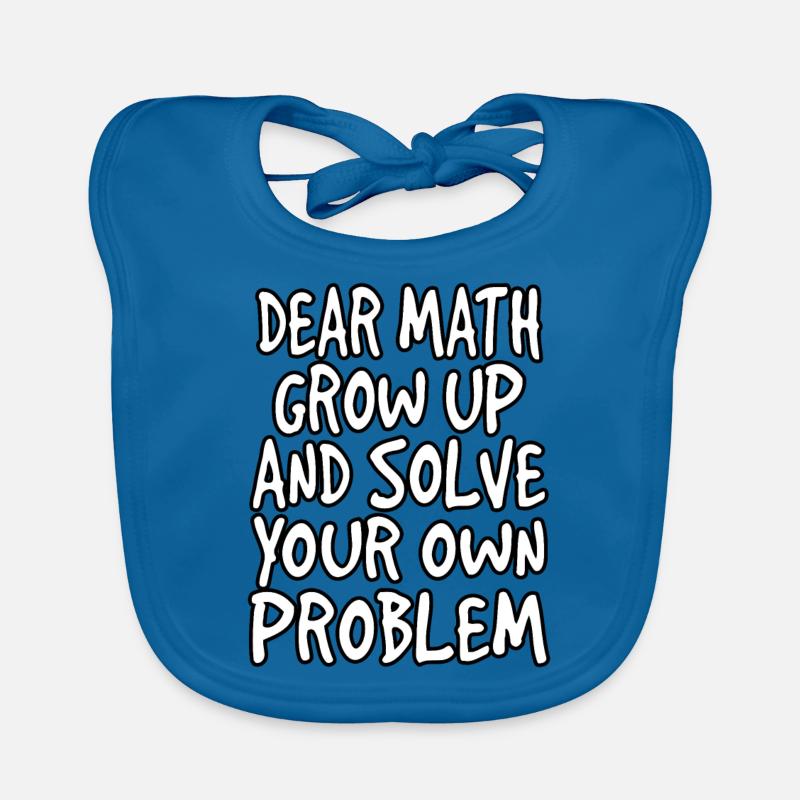 Funny Math Joke Pun - Professeur de mathématiques Bavoir bio Bébé