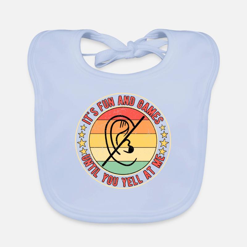 Perte auditive sourde sourde Bavoir bio Bébé