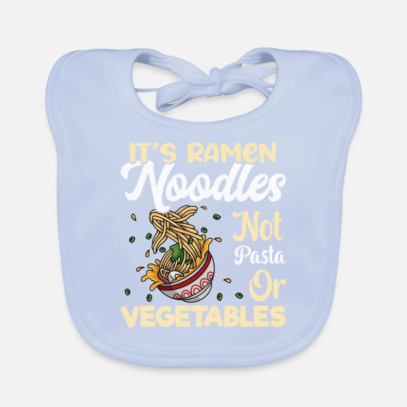 Es sind Ramen-Nudeln, keine Nudeln oder Gemüse – Baby Bio-Lätzchen