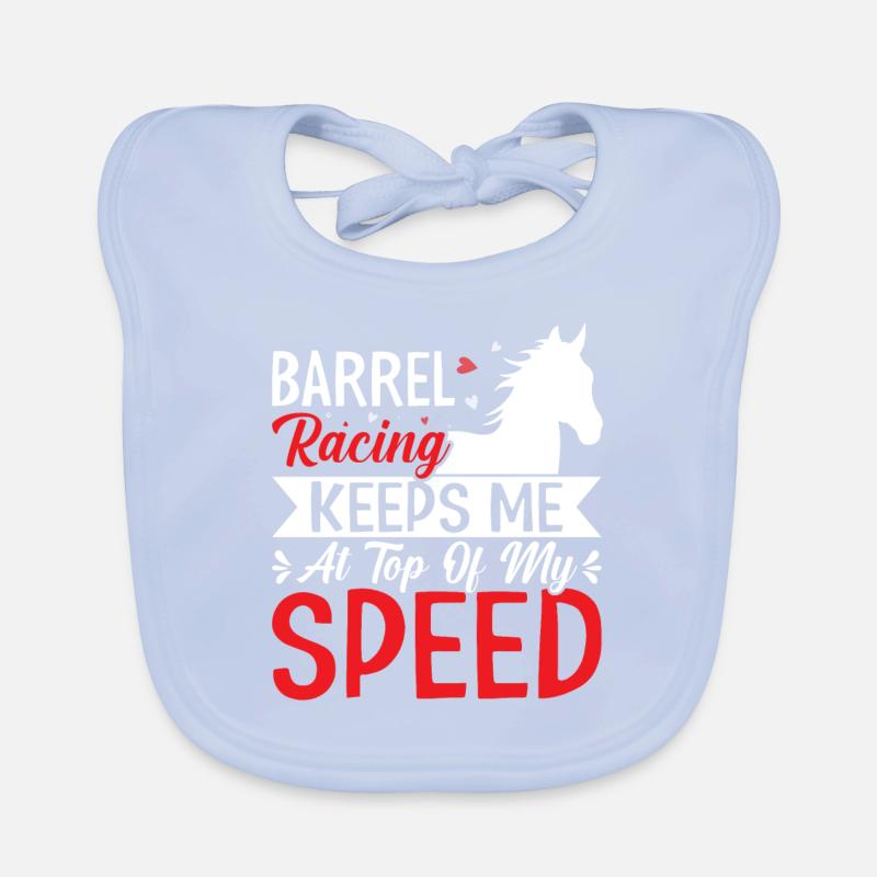Barrel Racing keeps me on top - Barrel Organic Baby Bibs