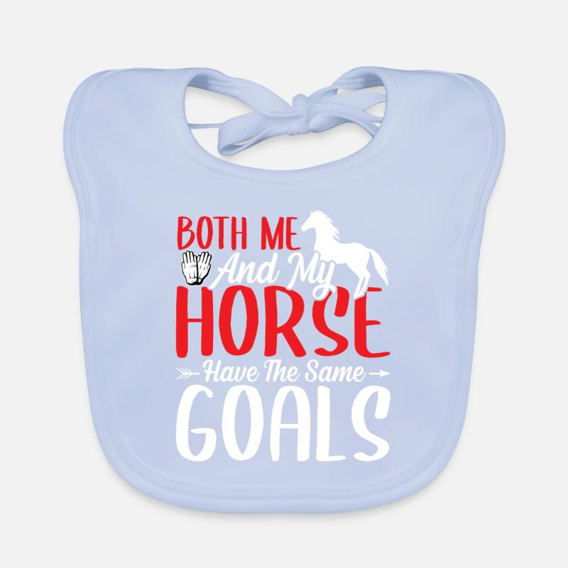 Mon cheval et moi avons la même chose Bavoir bio Bébé