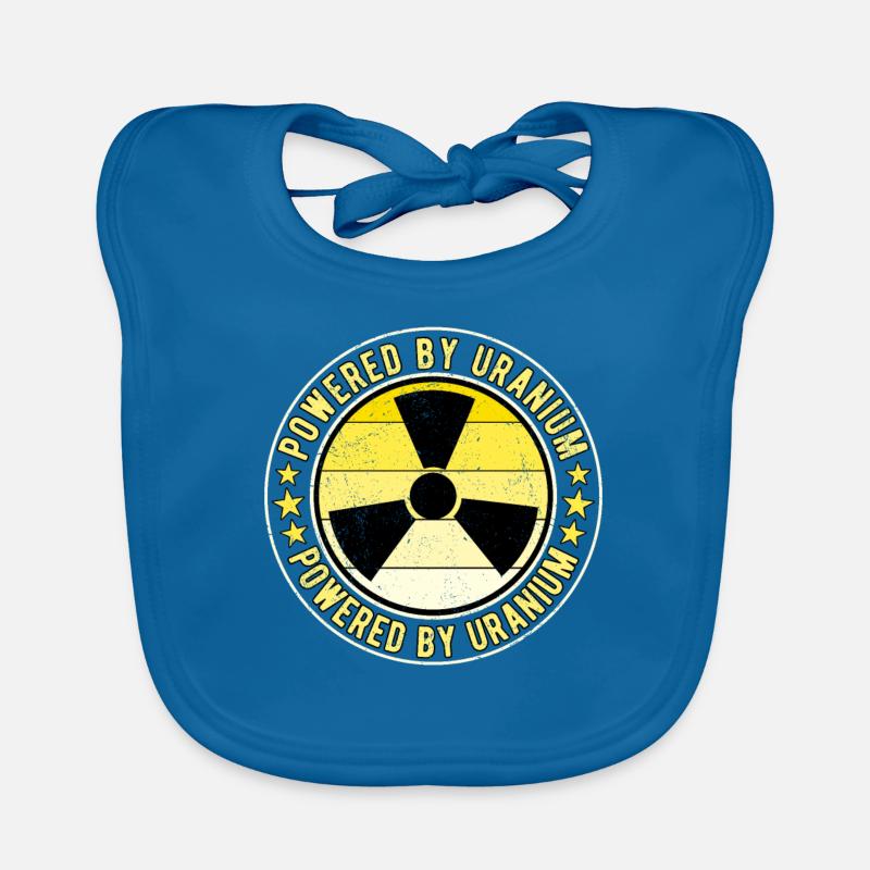 Nuclear Engineer Nuclear Technician Powered by Uranium Organic Baby Bibs