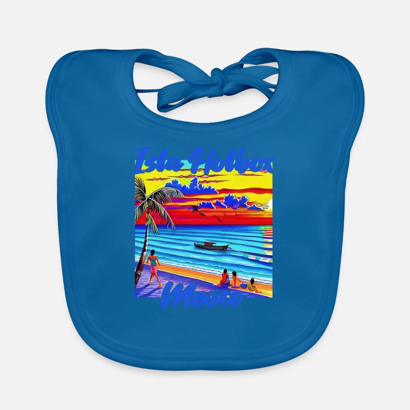 Isla Holbox Mexico Organic Baby Bibs