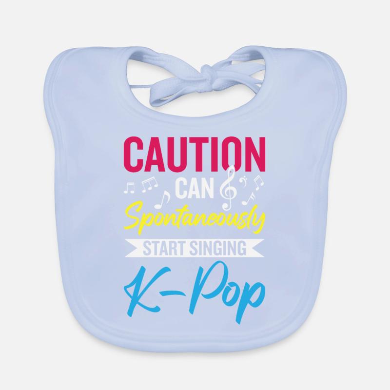Can Spontaneously Start Singing K-Pop Organic Baby Bibs