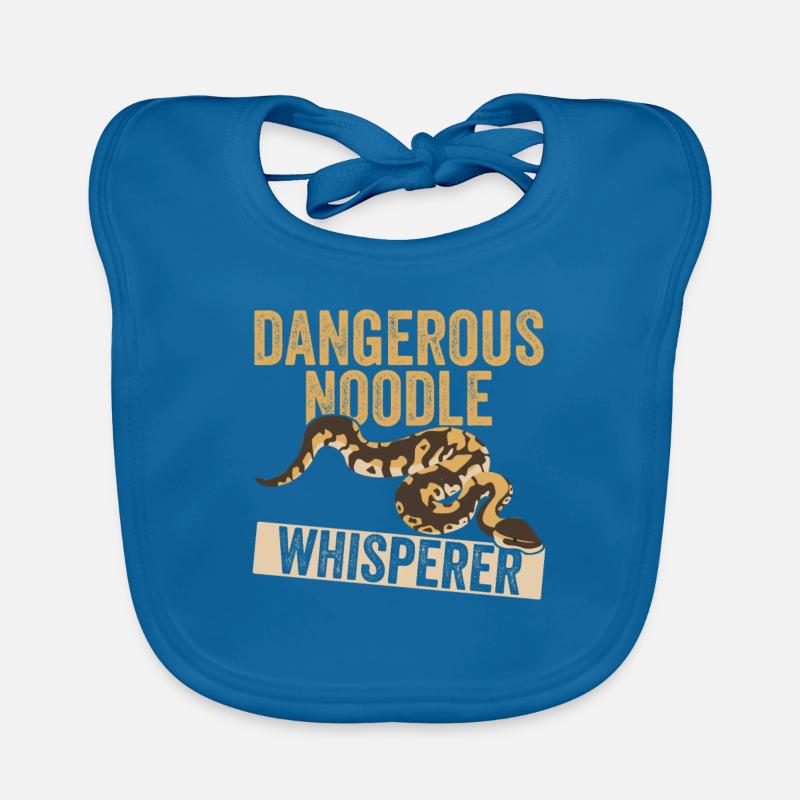 Königspython Dangerous Noodle Whisperer Banana Organic Baby Bibs