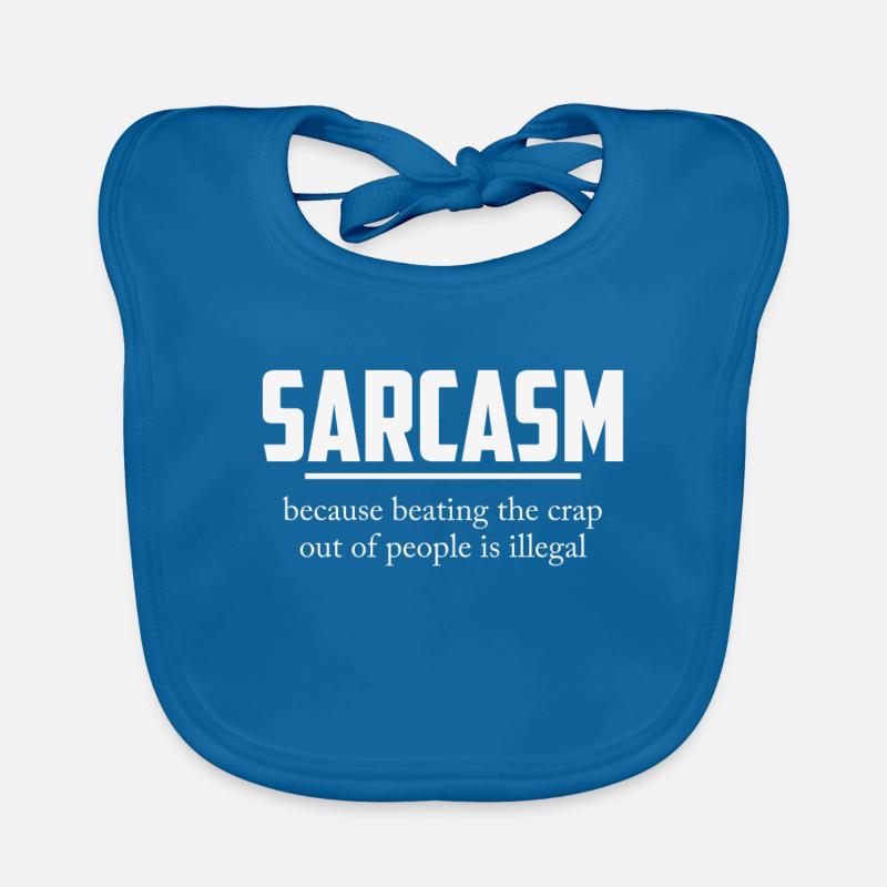 BEATING IS ILLEGAL SARCASTIC Organic Baby Bibs