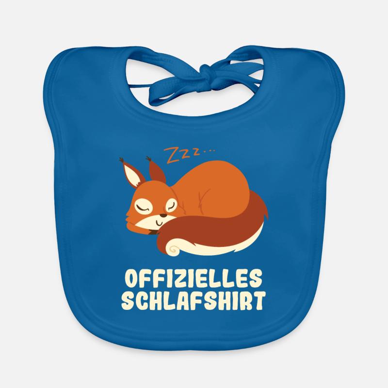 Squirrel Sleep Cadeaux amusants Bavoir bio Bébé