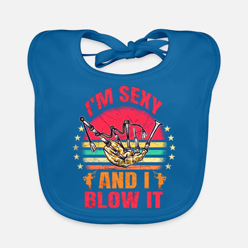 Cornemuse Kilt Écossais Beat Cornemuse Bavoir bio Bébé