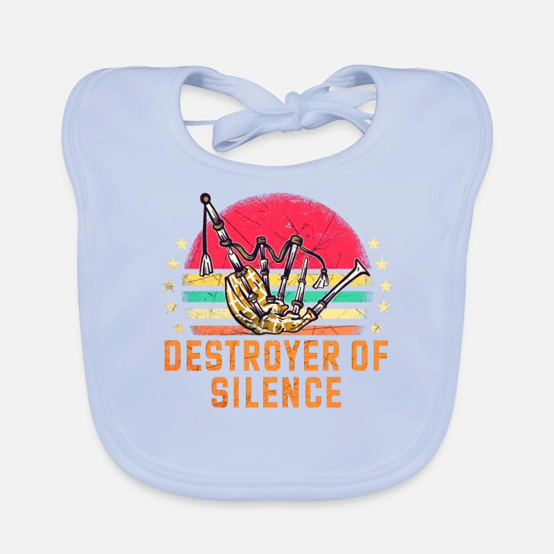 Cornemuse Kilt Écossais Beat Cornemuse Bavoir bio Bébé