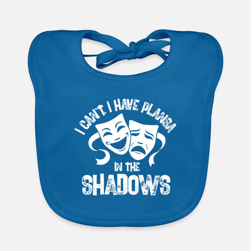 I cant have a plansa in the shadows Design Organic Baby Bibs