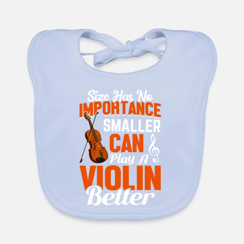 Spielen Sie eine Violine besser - Violine Baby Bio-Lätzchen
