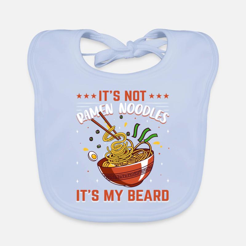 Ce ne sont pas des nouilles ramen, c’est ma barbe Bavoir bio Bébé