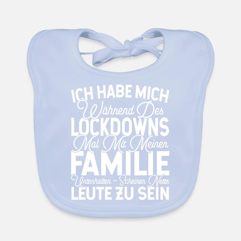 Lockdown - Nette Familie Baby Bio-Lätzchen