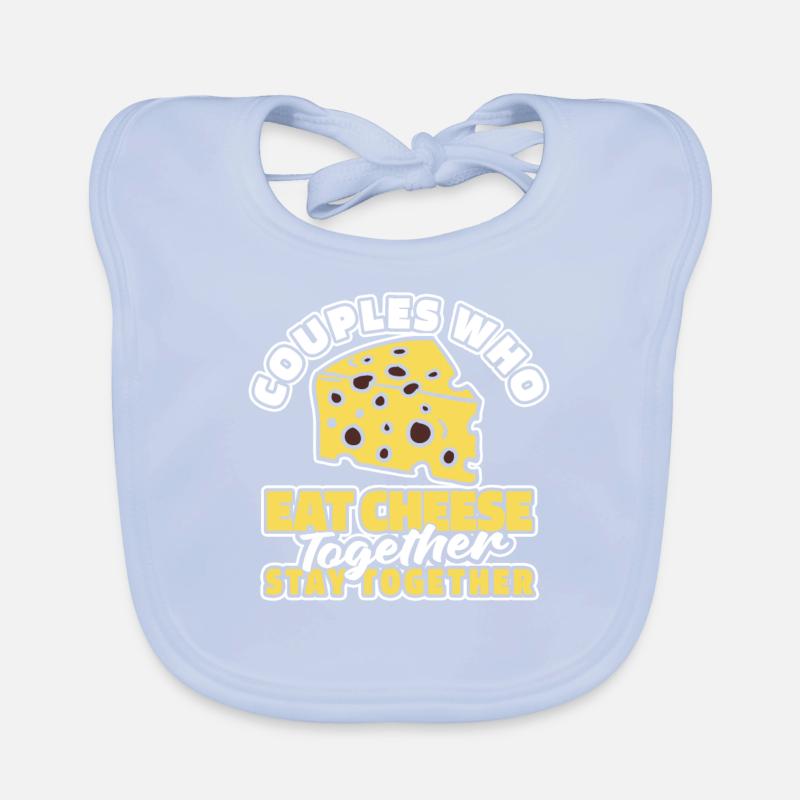 Cheese Cheese Pair Organic Baby Bibs
