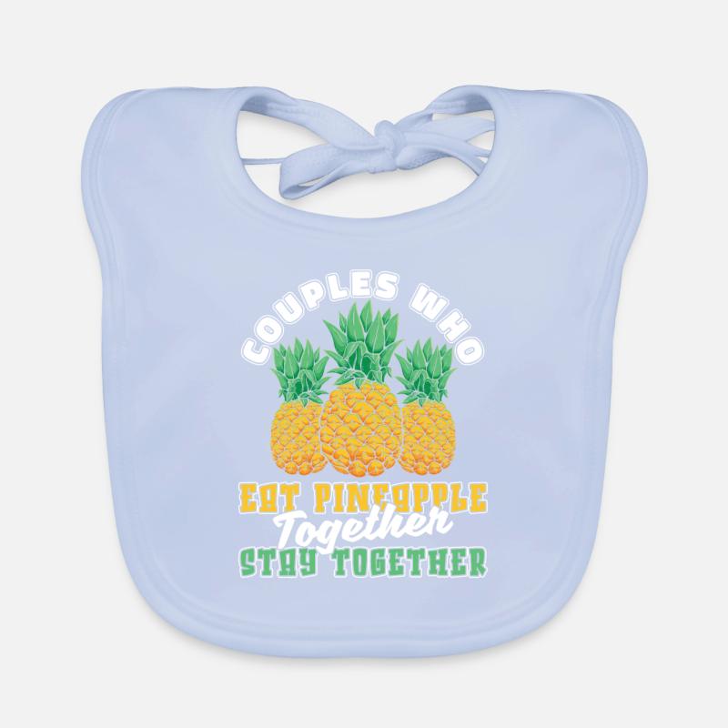 Paire d’ananas Bavoir bio Bébé