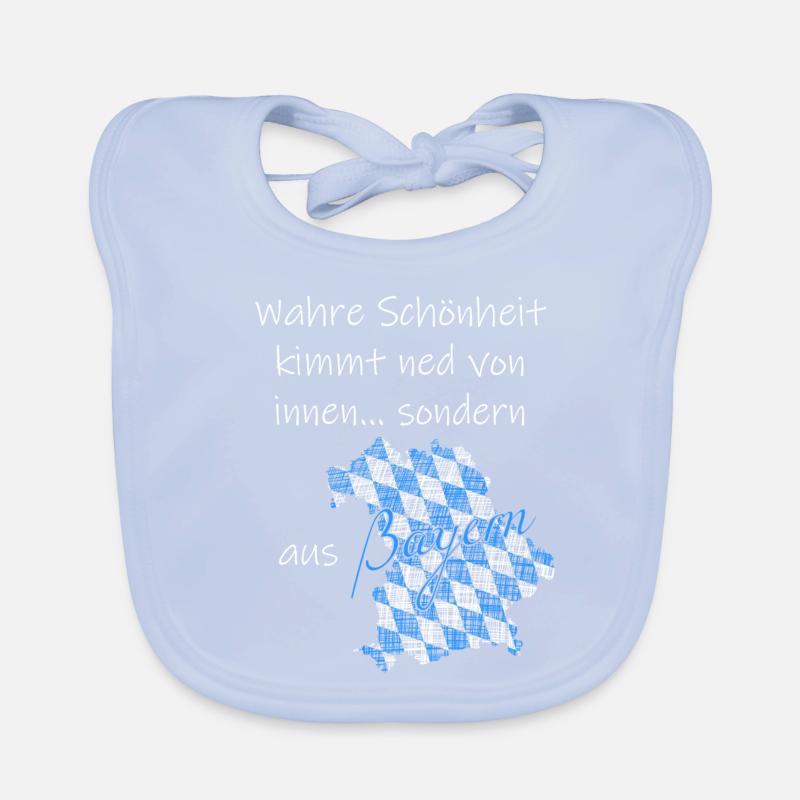 Bayern lustiger Spruch Baby Bio-Lätzchen