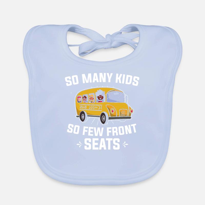 Busfahrer Busfahren Schulbus Busführerschein Baby Bio-Lätzchen