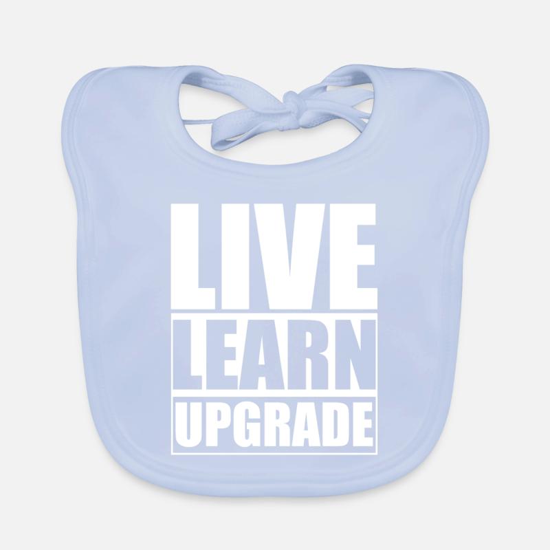 Live Learn Upgrade Organic Baby Bibs