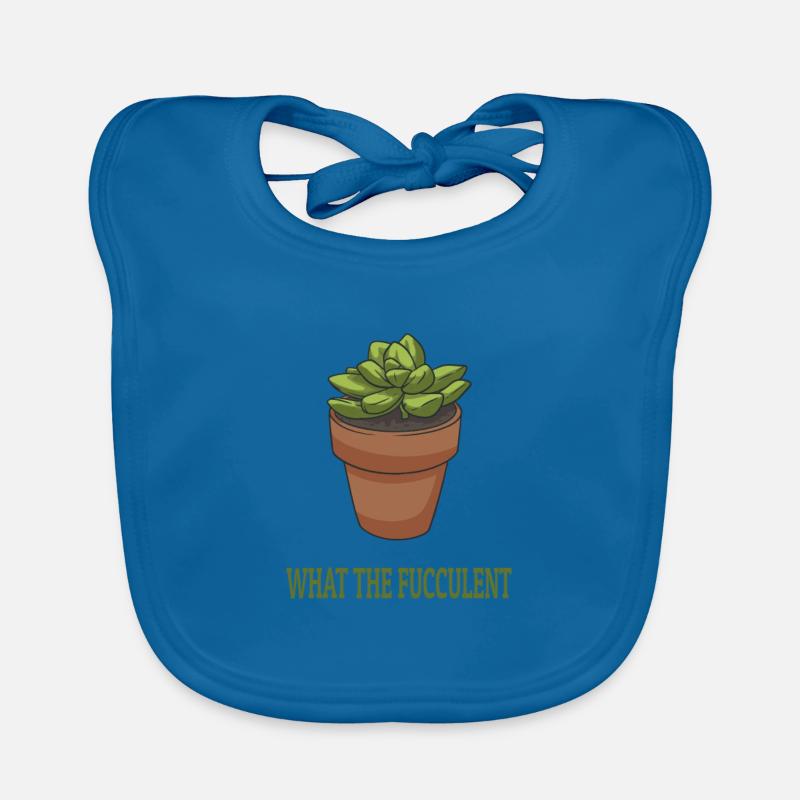 Plantes succulentes Bavoir bio Bébé