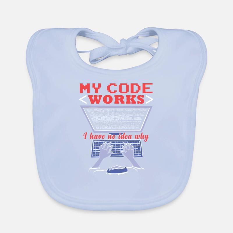 Fuuny Coder Programmierer Baby Bio-Lätzchen