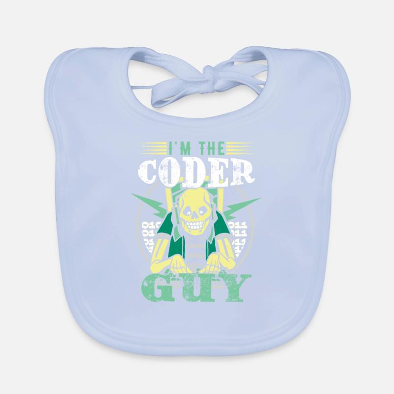 Ich bin der Coder-Typ Baby Bio-Lätzchen
